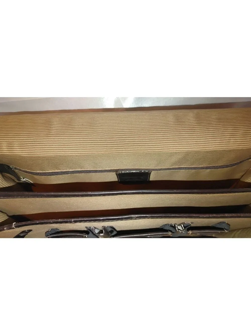 Santa Fe Airline Int.'l DILANA Flapover Brief Leather Satchel